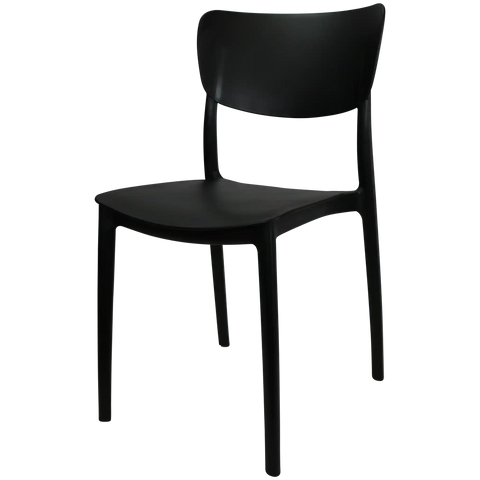 Monna Chair By Siesta In Black 2 Seat Pad, Viewed From Front