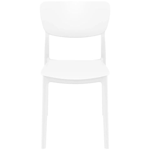 Monna Chair By Siesta In White, Viewed From Front