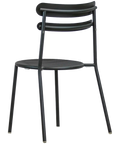 Moon Side Chair In Anthracite, Viewed From Behind On Angle