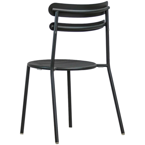 Moon Side Chair In Anthracite, Viewed From Behind On Angle