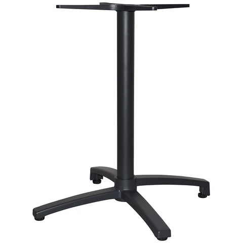 Nala Single Table Base In Anthracite, Viewed From Angle In Front