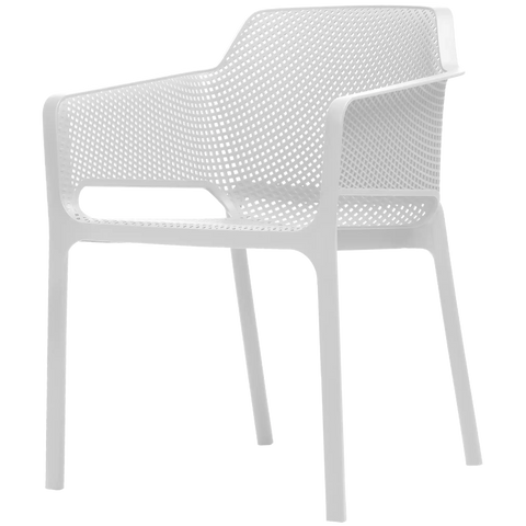 Nardi Net Armchair In White, Viewed From Front Angle