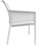 Nardi Net Relax In White With, Viewed From Side