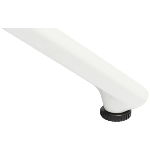 Nemo By Scab Design Table Base In White, View Of Adjustable Foot Glide