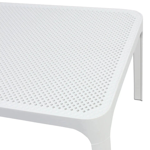 Net By Nardi Coffee Table In White, View From Front