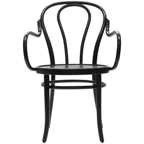 No 18 Bentwood Armchair Embossed Wenge, Viewed From Front