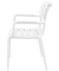 Paris Armchair By Siesta In White, Viewed From Side