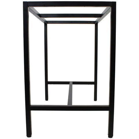 Richmond Bar Base In Black 120 By 70, Viewed From End