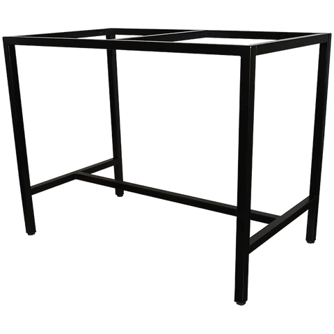 Richmond Bar Base In Black 120 By 70, Viewed From Front Angle