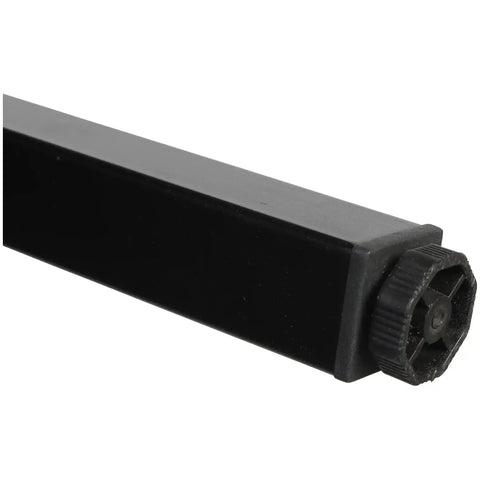 Richmond Bar Base In Black 180X70 View Of Castors