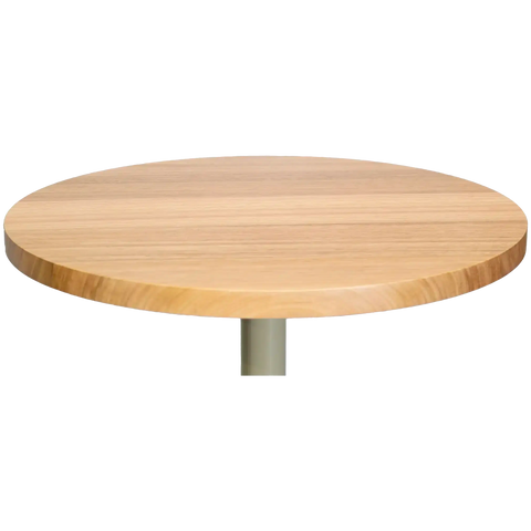 Round Tasmanian Oak Table Top Natural Clear Coat