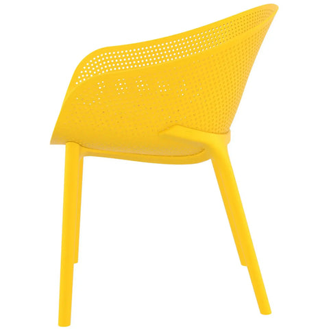 Sky Armchair By Siesta In Mango, Viewed From Side