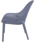 Sky Lounge Chair By Siesta In Anthracite, Viewed From Side