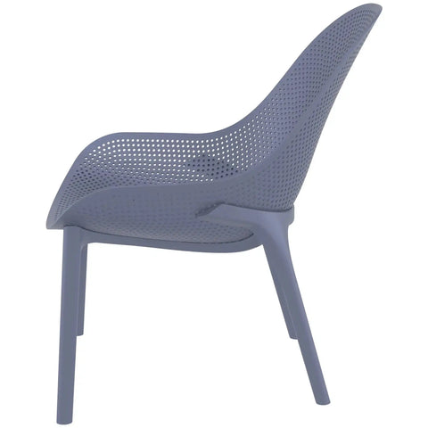 Sky Lounge Chair By Siesta In Anthracite, Viewed From Side