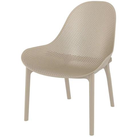 Sky Lounge Chair By Siesta In Taupe, Viewed From Angle In Front