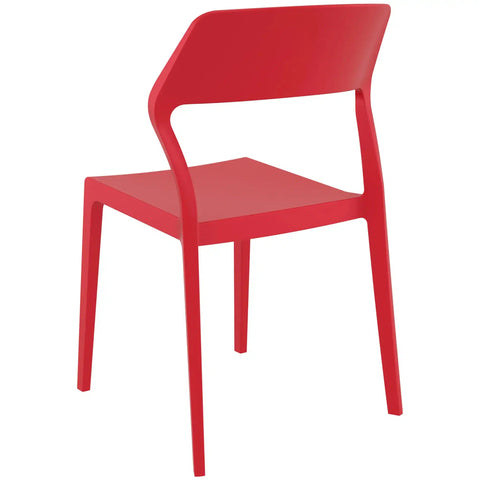 Snow Chair By Siesta In Red, Viewed From Behind On Angle
