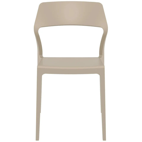 Snow Chair By Siesta In Taupe, Viewed From Front