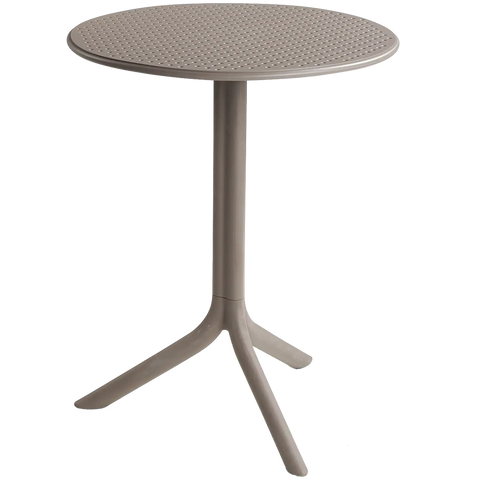 Step Table By Nardi In Taupe At 765mm Height, Viewed From Above