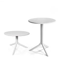 Step Table By Nardi In White At Both 400mm And 765mm Heights