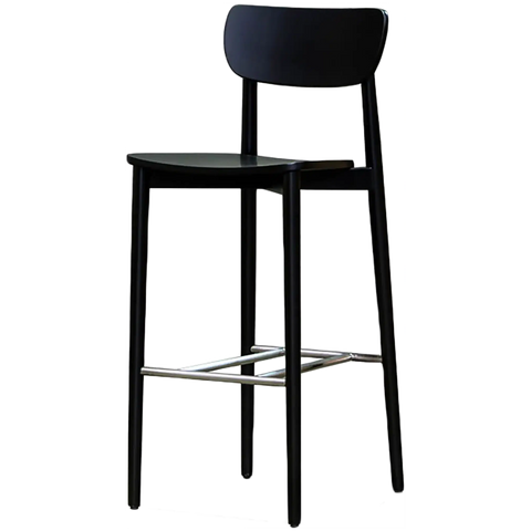 Stockholm Bar Stool Black A