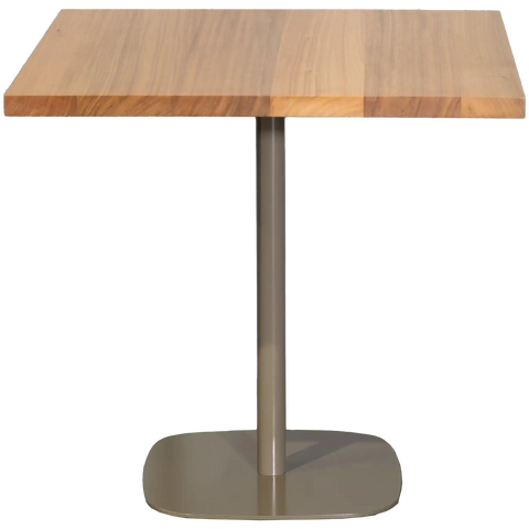 Tasmanian Oak Table Top Natural Clear Coat With Custom Powder Coated Helsinki Table Base