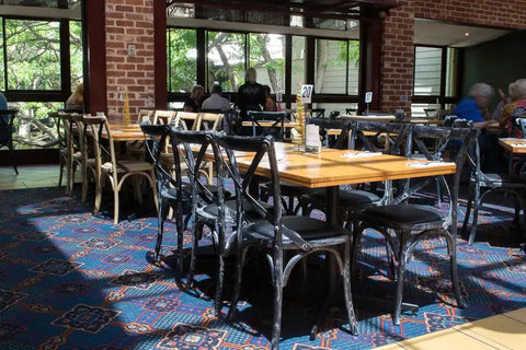 Monique Side Chairs In the Main Dining Area At The Gully Public House & Garden