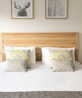 Black Miley Bedside Table Lamps With Custom Cushions At The Manna Of Hahndorf