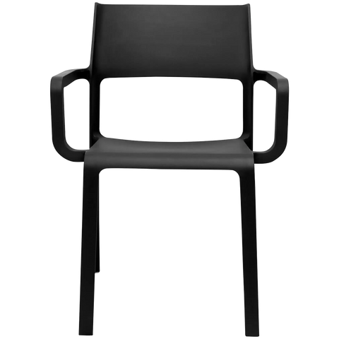 Trill Armchair By Nardi In Anthracite, Viewed From Front