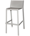 Trill Bar Stool By Nardi In Light Grey, Viewed From Angle In Front