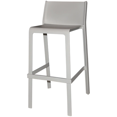 Trill Bar Stool By Nardi In Light Grey, Viewed From Angle In Front