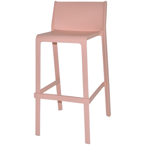 Trill Bar Stool By Nardi In Rosa, Viewed From Angle In Front