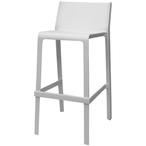 Trill Bar Stool By Nardi In White, Viewed From Front Angle