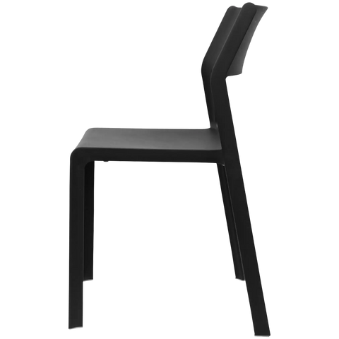 Trill Chair By Nardi In Anthracite, Viewed From Side