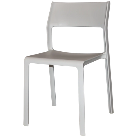 Trill Chair By Nardi In Light Grey, Viewed From Angle In Front