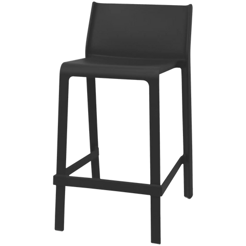 Trill Counter Stool By Nardi In Anthracite, Viewed From Angle In Front