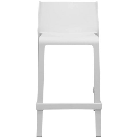 Trill Counter Stool By Nardi In White, Viewed From Front