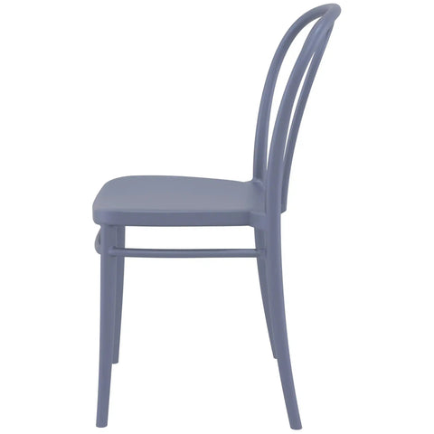 Victor Chair By Siesta In Anthracite, Viewed From Side