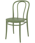 Victor Chair By Siesta In Olive Green, Viewed From Angle In Front