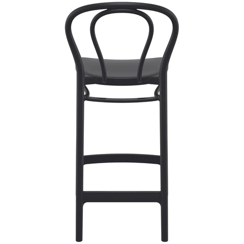 Victor Counter Stool By Siesta In Black, Viewed From Behind