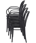 Victor XL Armchair By Siesta In Black Stacked