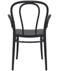 Victor XL Armchair By Siesta In Black, Viewed From Behind