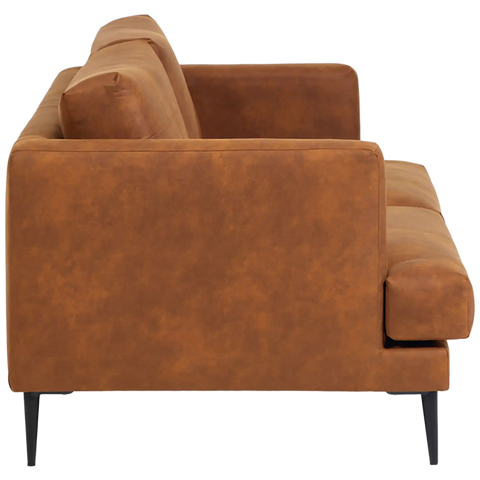 Vinny Lounge In Tan, Viewed From Side