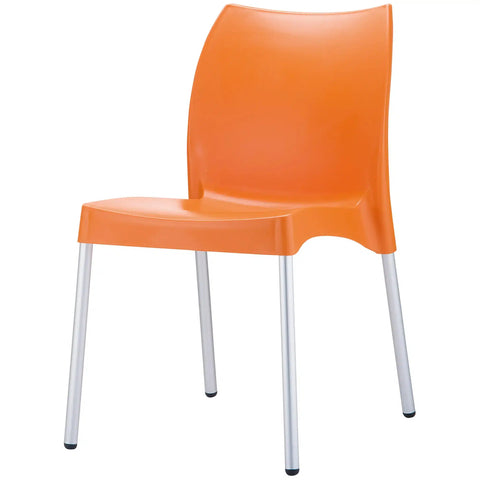Vita Chair By Siesta In Orange, Viewed From Angle In Front