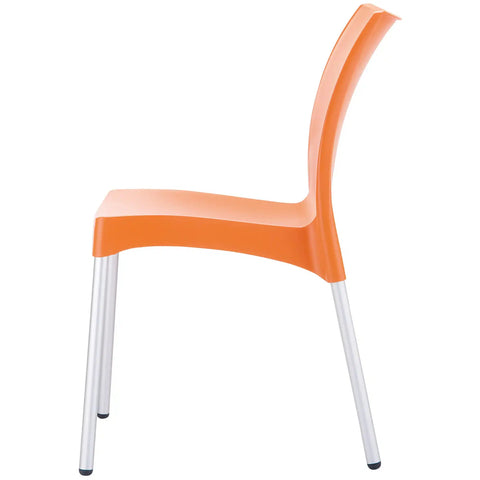 Vita Chair By Siesta In Orange, Viewed From Side