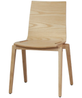 Vogue Side Chair In Natural, Viewed From Angle In Front