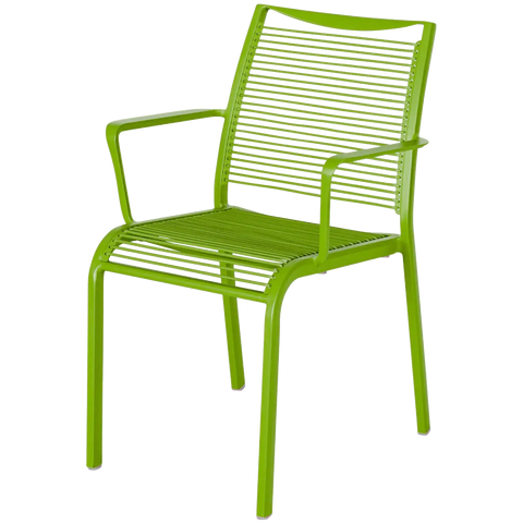 Waverly Armchair In Green, Viewed From Angle In Front