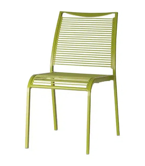 Waverly Side Chair In Green, Viewed From Angle In Front