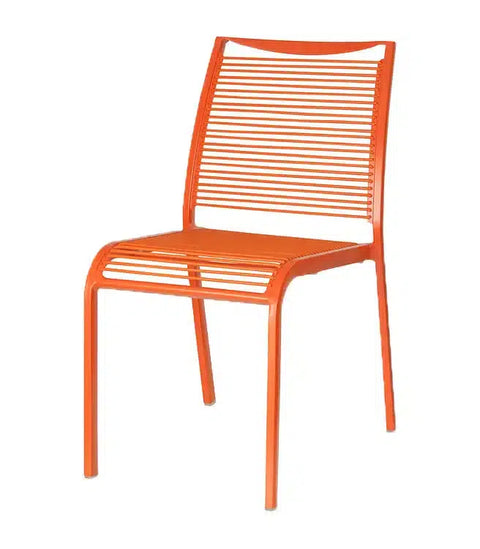 Waverly Side Chair In Orange, Viewed From Angle In Front