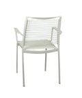 Waverly Side Chair In White, Viewed From Behind