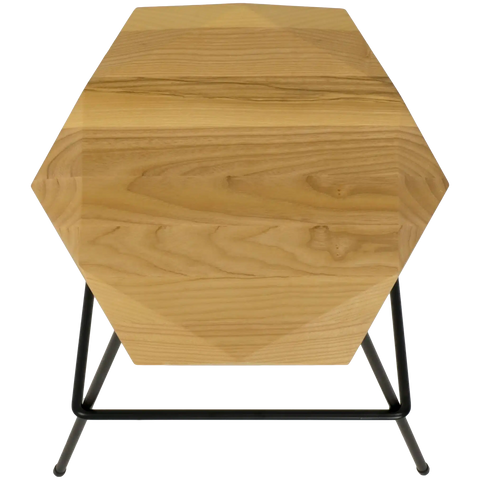 Weston Bar Stool With Natural Seat, Viewed From Above